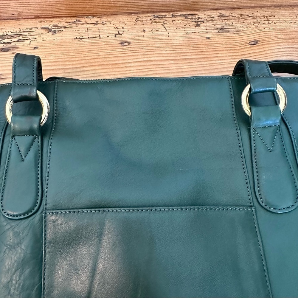 Echelon Leathers green unisex tote - Picture 14 of 15